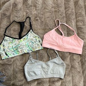 3x Sports Bras - Lululemon, VS, Athleta